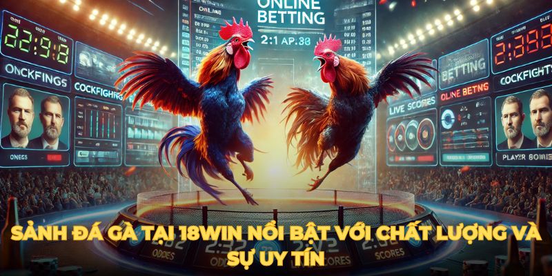 Sảnh đá gà tại 18win nổi bật với chất lượng và sự uy tín.